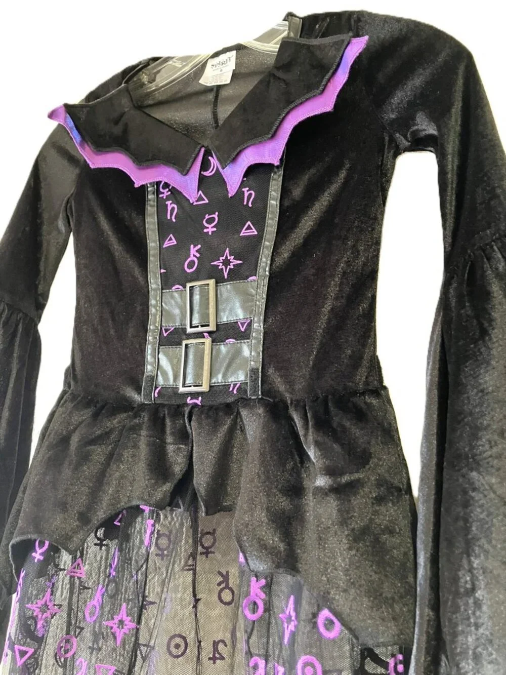 Spirit Halloween Kids Dark Coven Witch Costume Top Size S